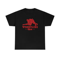 Wrestling Mom with College Wrestling Graphic T-Shirt