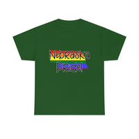 Nebraska Pride with State in Rainbow Flag