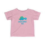Blue Babysaurus Rex Dinosaur Baby Infant Tee Shirt for Boys or Girls