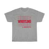 Wrestling Liberty in Modern Stacked Lettering
