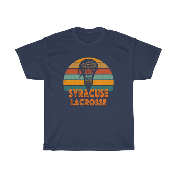 Syracuse Lacrosse Retro Sunset T-Shirt T-Shirt with free shipping - TropicalTeesShop