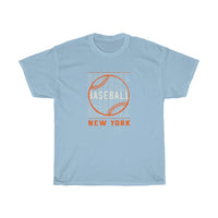 Baseball New York with Orange Baseball Graphic T-Shirt T-Shirt with free shipping - TropicalTeesShop
