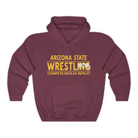 Arizona State Wrestling - Compete, Defeat, Repeat Hoodie