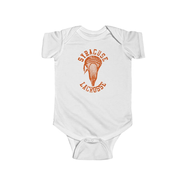 Syracuse Lacrosse Vintage Lacrosse Head Baby Onesie Infant Bodysuit