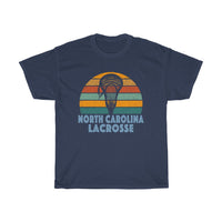 North Carolina Lacrosse Retro Sunset T-Shirt T-Shirt with free shipping - TropicalTeesShop