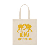 Iowa Wrestling Canvas Tote Bag