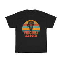 Virginia Lacrosse Retro Sunset T-Shirt T-Shirt with free shipping - TropicalTeesShop
