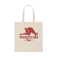 Wrestling Dad Canvas Tote Bag
