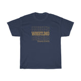 Wrestling Texas State in Modern Stacked Lettering