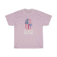 100% Quarter Rican Funny Puerto Rican American Fingerprint T-Shirt