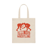 Illinois Wrestling Canvas Tote Bag