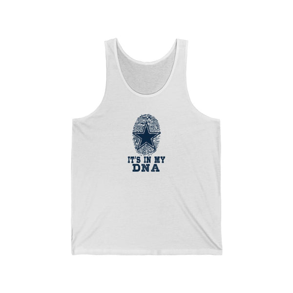 Texas Cowboy Fingerprint with Lonestar, Its In My DNA Tank Top