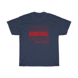Basketball Wisconsin in Modern Stacked Lettering