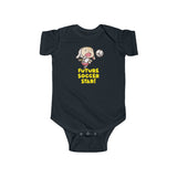 Future Soccer Star Player Baby Onesie Infant Toddler Bodysuit for Boys or Girls