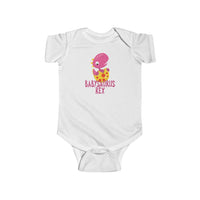 Pink Babysaurus Rex Dinosaur Onesie Infant Bodysuit for Baby Boys or Girls