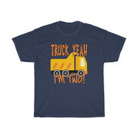Kids Truck Yeah, I'm Two Dump Truck for 2 Year Birthday T-Shirt