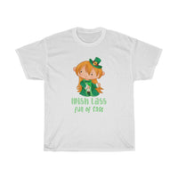 Irish Lass Full Of Sass with Cute Irish Girl T-Shirt with free shipping - TropicalTeesShop
