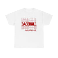 Baseball Louisville in Modern Stacked Lettering T-Shirt