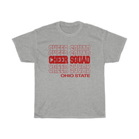 Cheer Squad Ohio State in Modern Stacked Lettering