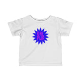 Girl Power GRL PWR Pink on Blue Flower Baby Infant Toddler Tee Shirt for Boys or Girls
