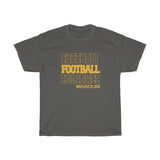 Football Missouri in Modern Stacked Lettering