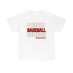 Baseball Indiana in Modern Stacked Lettering