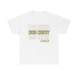 Cross Country Dad in Modern Stacked Lettering T-Shirt