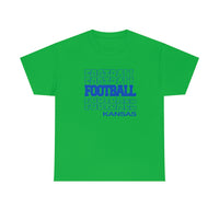 Football Kansas in Modern Stacked Lettering T-Shirt