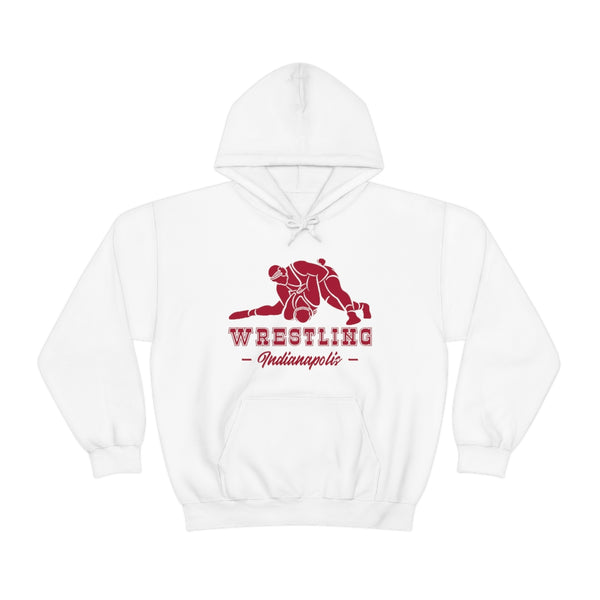 Wrestling Indianapolis with College Wrestling Graphic Hoodie