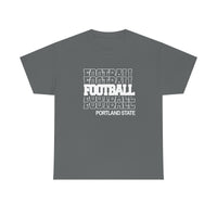 Football Portland State in Modern Stacked Lettering