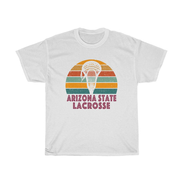 Arizona State Lacrosse Retro Sunset T-Shirt T-Shirt with free shipping - TropicalTeesShop