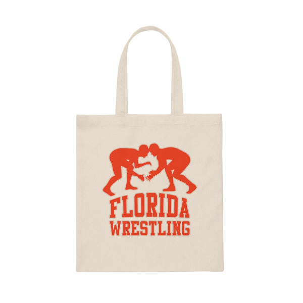Florida Wrestling Canvas Tote Bag