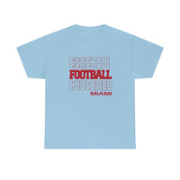 Football Miami (OH) in Modern Stacked Lettering