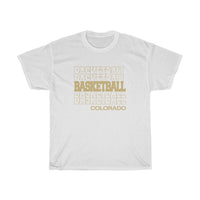 Basketball Colorado in Modern Stacked Lettering