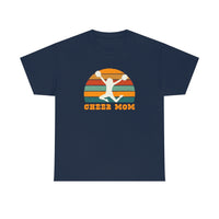 Cheer Mom with Vintage Sunset and Cheerleader T-Shirt