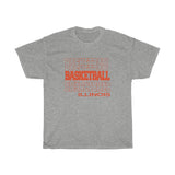 Basketball Illinois in Modern Stacked Lettering