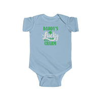 Daddy's Lucky Charm Baby Onesie Infant Bodysuit for Boys or Girls Kids clothes with free shipping - TropicalTeesShop