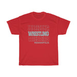Wrestling Indianapolis in Modern Stacked Lettering
