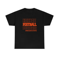 Football Oregon State in Modern Stacked Lettering