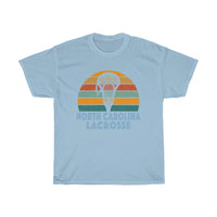 North Carolina Lacrosse Retro Sunset T-Shirt T-Shirt with free shipping - TropicalTeesShop