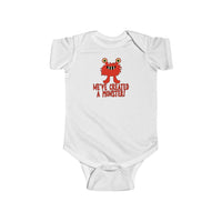 We've Created a Monster with Funny Red Monster Baby Onesie Infant Toddler Bodysuit for Boys or Girls