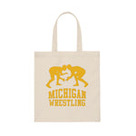 Michigan Wrestling Canvas Tote Bag
