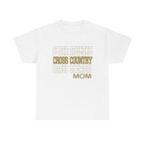 Cross Country Mom in Modern Stacked Lettering T-Shirt