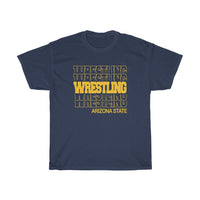 Wrestling Arizona State in Modern Stacked Lettering