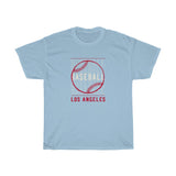 Baseball Los Angeles with Red Baseball Graphic T-Shirt T-Shirt with free shipping - TropicalTeesShop