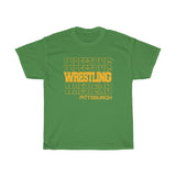 Wrestling Pittsburgh in Modern Stacked Lettering