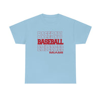 Baseball Miami OH in Modern Stacked Lettering T-Shirt