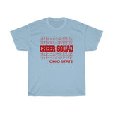 Cheer Squad Ohio State in Modern Stacked Lettering