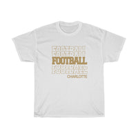 Football Charlotte in Modern Stacked Lettering