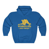 Wrestling Central Michigan with College Wrestling Graphic Hoodie